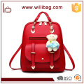 Factory Wholesale Fashion Bags Cute Backpacks PU Girl Backpacks With Toy